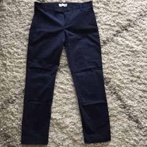 Gap slim cropped navy blue pant